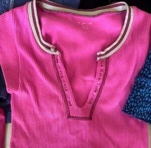 Out From Under Go For Gold Ribbed Crop Top in Hot Pink
